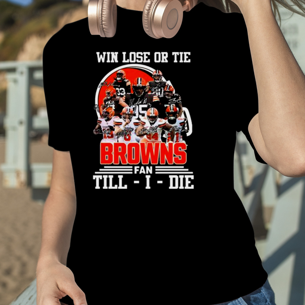 Official Win love or tie Cleveland browns fan till I die 2023