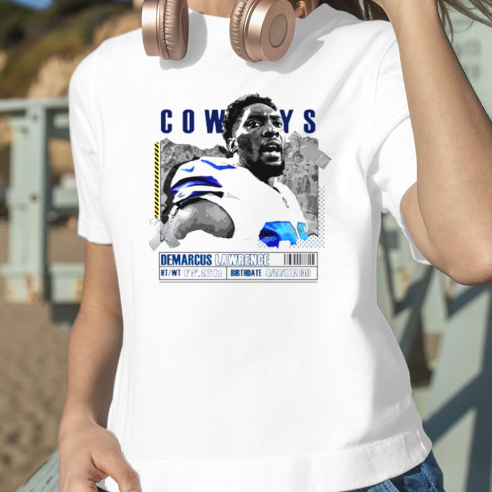 DeMarcus Lawrence Football Paper Poster Cowboys 2 Women's T-Shirt