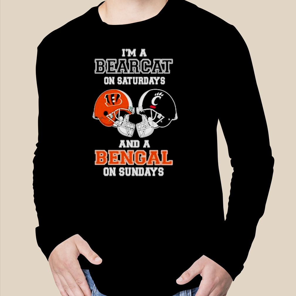 I'm A Bearcats On Saturdays And A Bengals On Sundays Helmet 2023 T Shirt