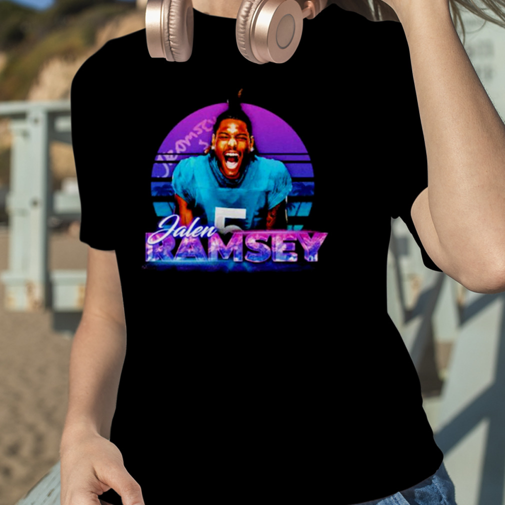 Jalen Ramsey Miami Neon football shirt - Limotees