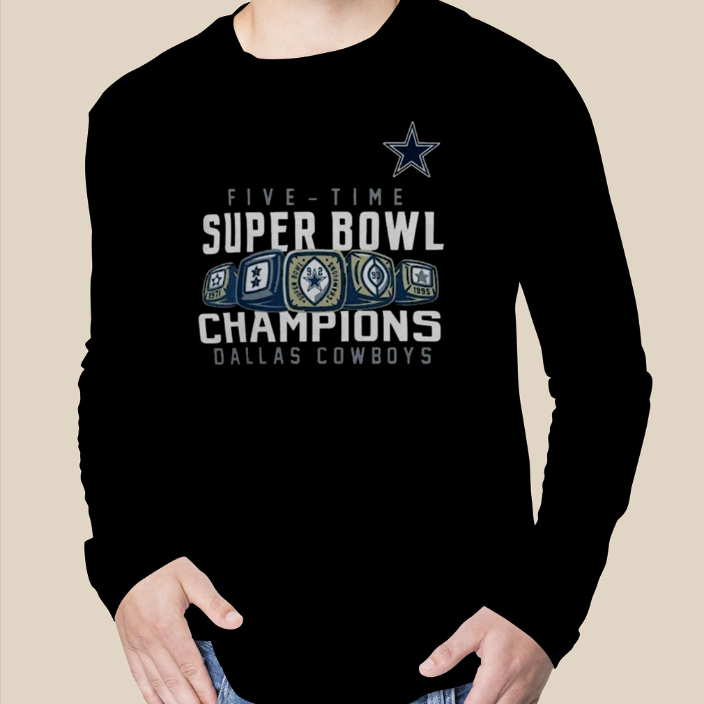 Dallas Cowboys Shirt Mens Blue Gold Super Bowl Champions Football Adults XL