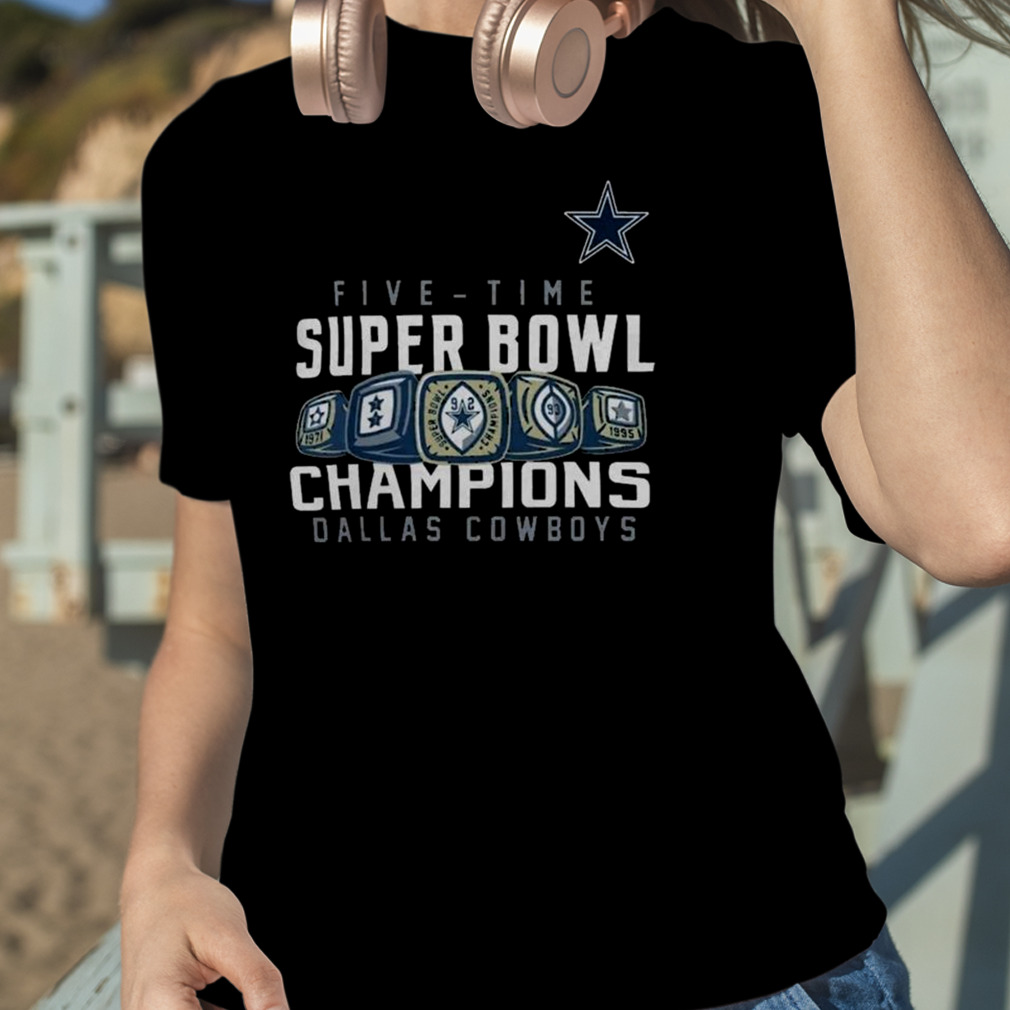 Five Time Super Bowl Champions 23 Dallas Cowboys Shirt - Ink In Action