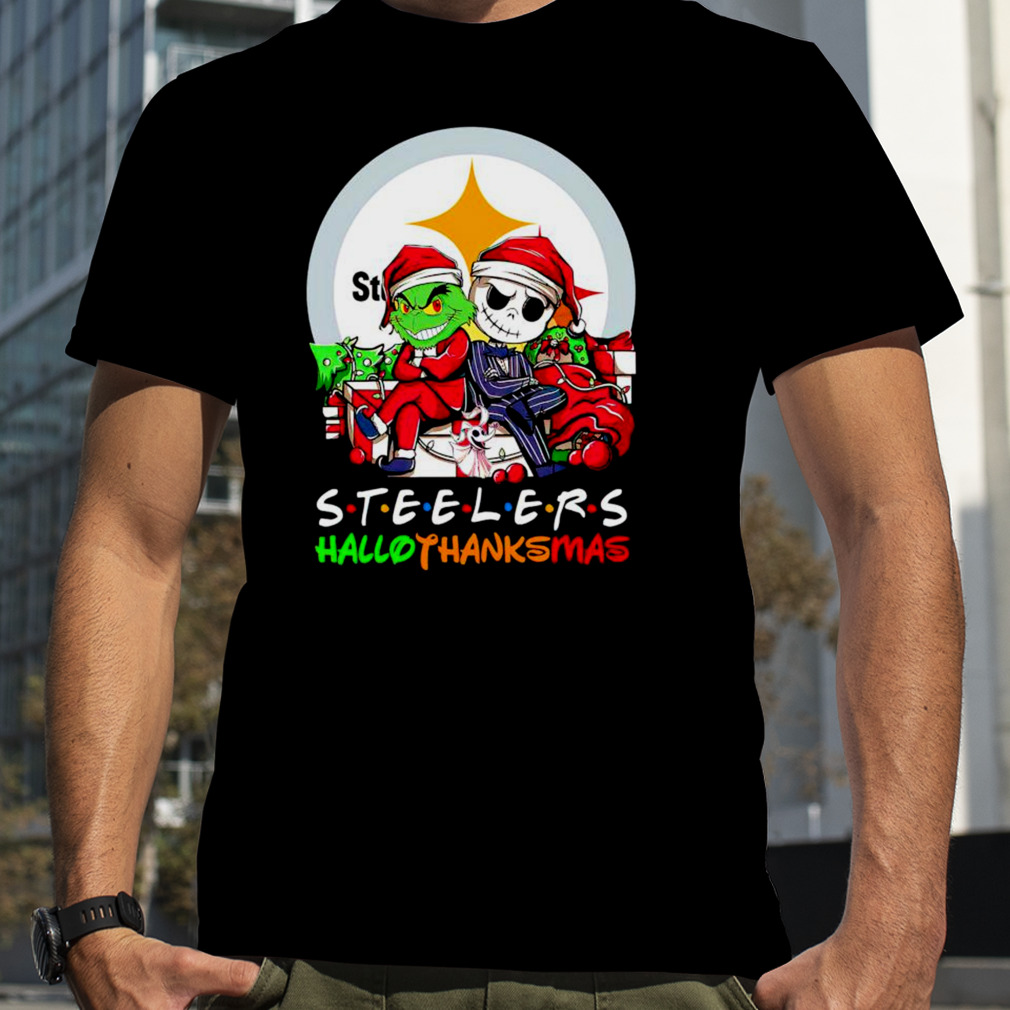 Official Grinch and Jack Christmas Pittsburgh Steelers NFL t-shirt