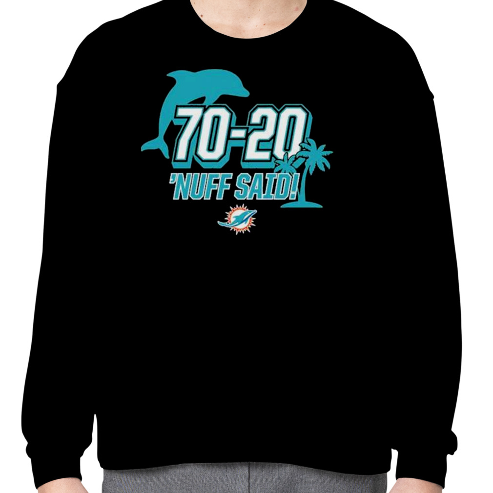 Miami Dolphins 70 20 Nuff Said Shirt