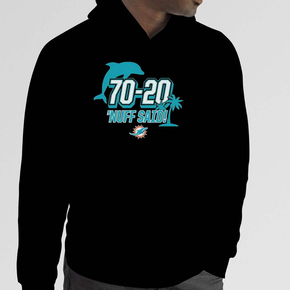 Miami Dolphins 70 20 Nuff Said Shirt