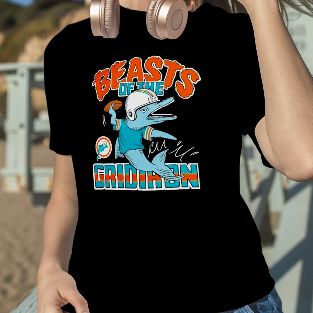 Miami Dolphins Monsters Of The Gridiron Halloween Shirt