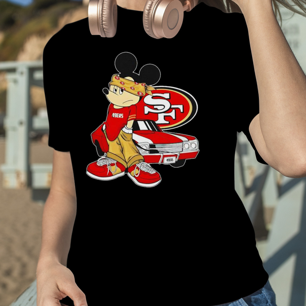 Mickey Mouse San Francisco 49Ers Posing Shirt - Hersmiles