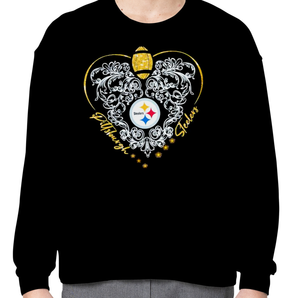 2023 Pittsburgh Steelers This Girl Loves Her Steelers Heart Diamond Shirt