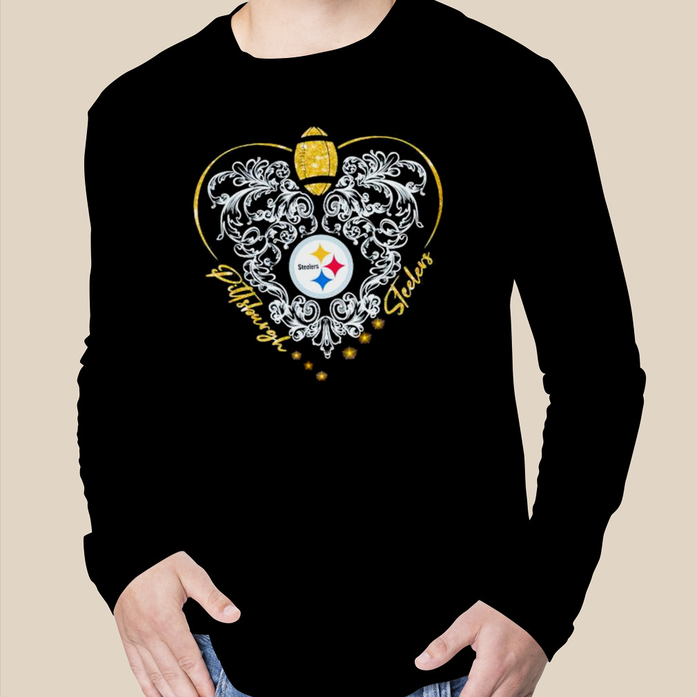 2023 Pittsburgh Steelers This Girl Loves Her Steelers Heart Diamond Shirt