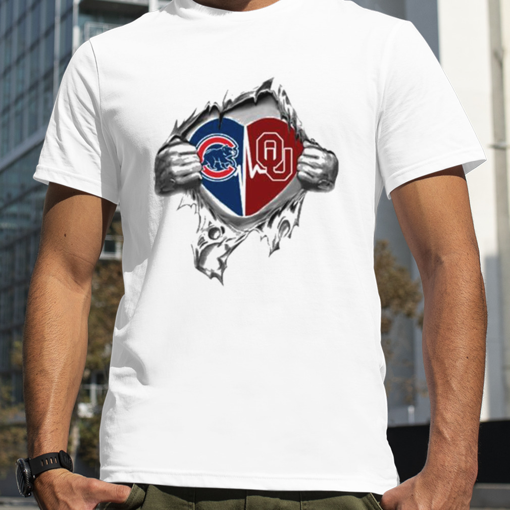 Blood Inside Me Chicago Cubs And Indiana Hoosiers 2023 Shirt