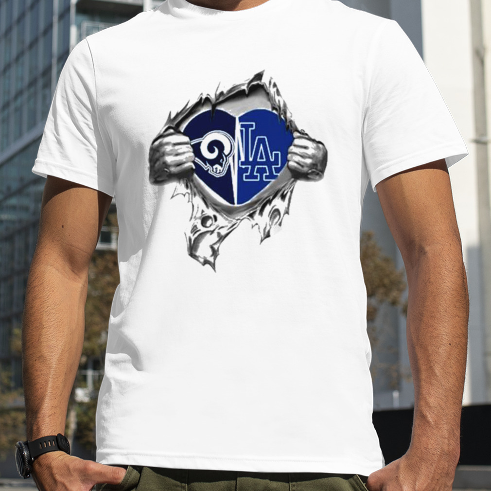 Blood Inside Me Los Angeles Rams And Los Angeles Dodgers 2023 shirt