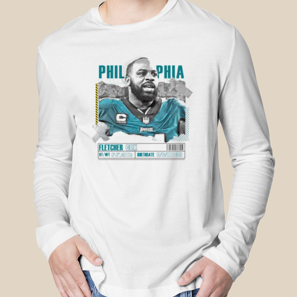 Fletcher Cox Football Paper Poster Eagles Shirt