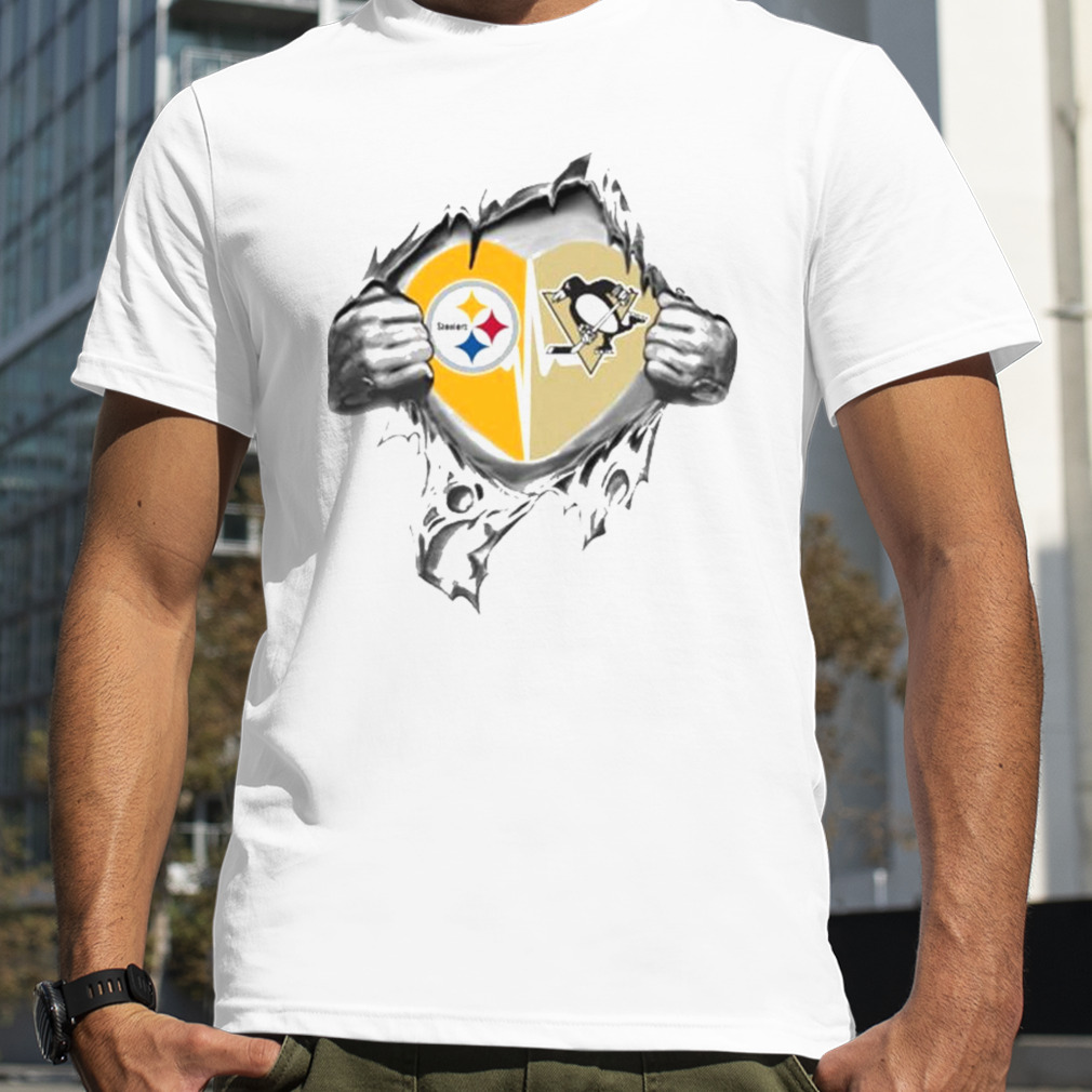 Blood Inside Me Pittsburgh Steelers And Pittsburgh Penguins 2023 shirt -  Guineashirt Premium ™ LLC