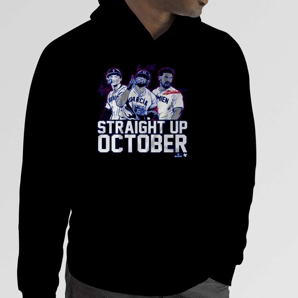 corey seager marcus semien and adolis garcia straight up october T-Shirt