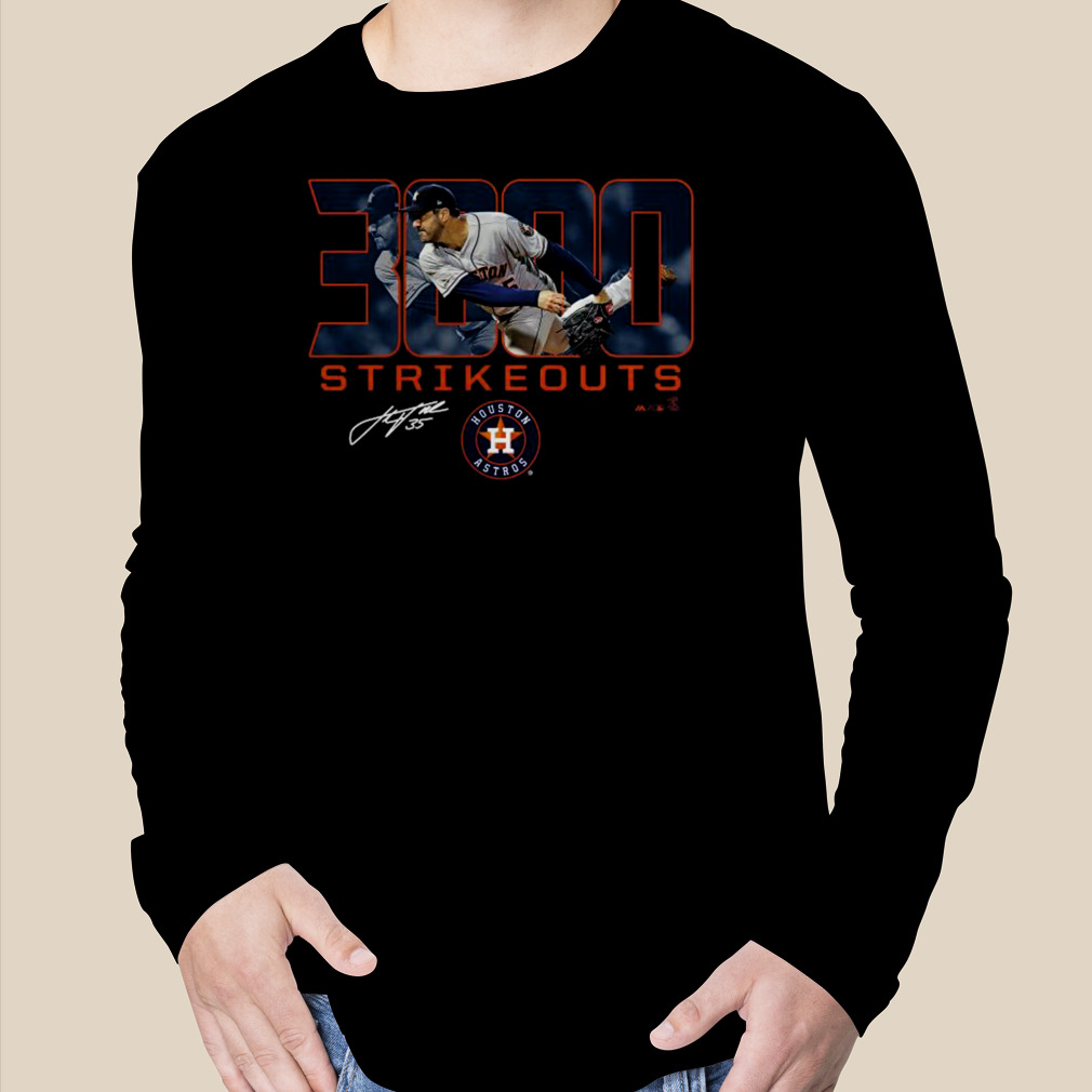 Justin Verlander Houston Astros 3000 Career Strikeouts T Shirt