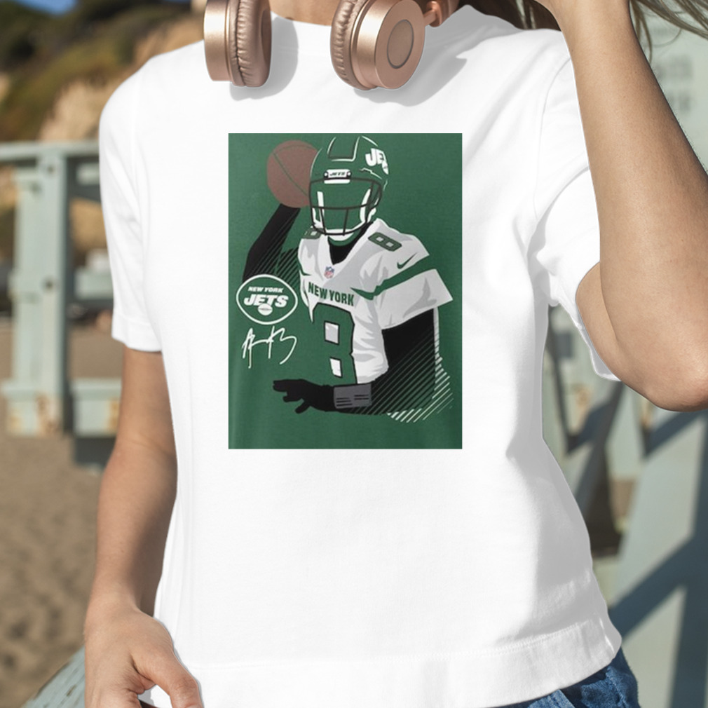 New York Jets Aaron Rodgers Nike Green Player Graphic Signature T