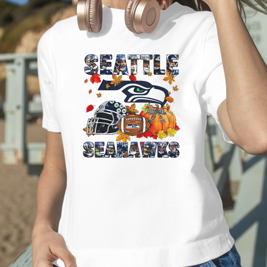 Seattle Seahawks fall helmet pumpkin shirt, hoodie, sweater, long