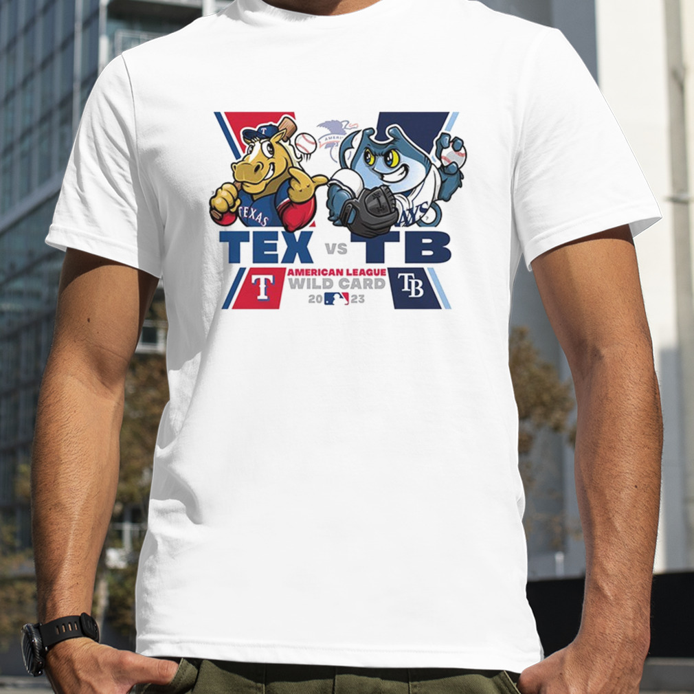 Texas Rangers vs Tampa Bay Rays Mascot American League Wild Card