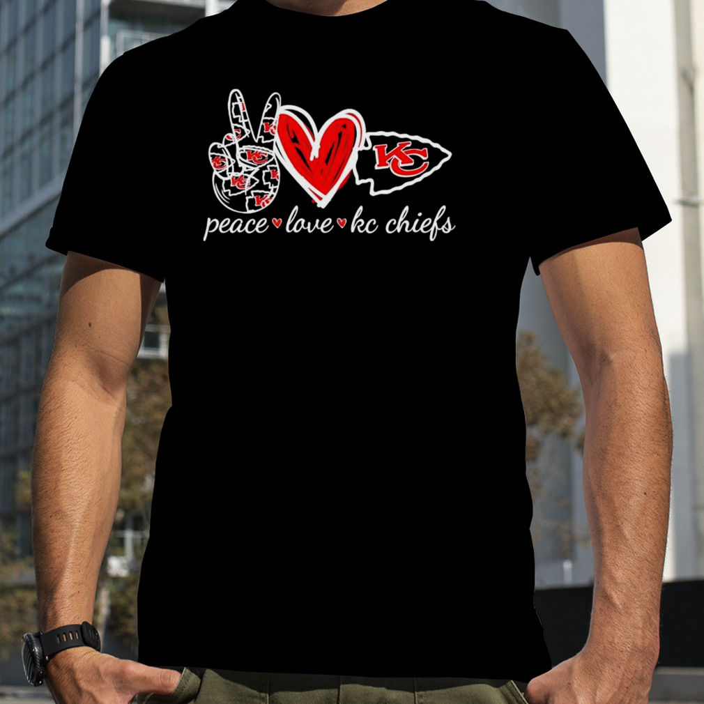 Peace Love Kc Chiefs Chiefs Lover Shirt Ladies Tee