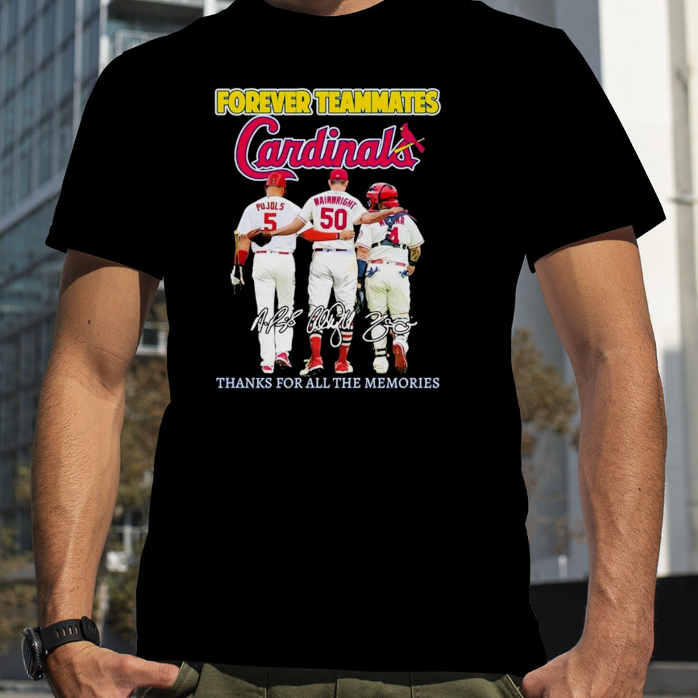 Myfrogtees-St Louis Cardinals Forever Teammates Thanks For All The Memories  T-shirt - Queenteeshirt News