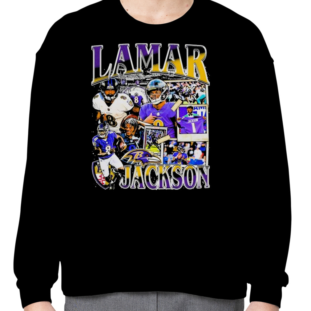 Baltimore Ravens Lamar Jackson NFL vintage graphic T-shirt, hoodie,  sweater, longsleeve and V-neck T-shirt