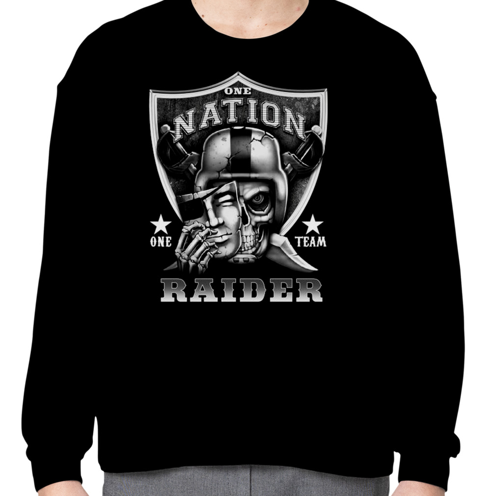 Skull One Nation One Team Las Vegas Raiders Shirt, hoodie, sweater