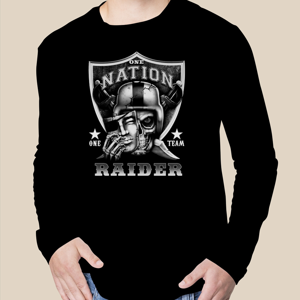 Skull One Nation One Team Las Vegas Raiders Shirt, hoodie, sweater