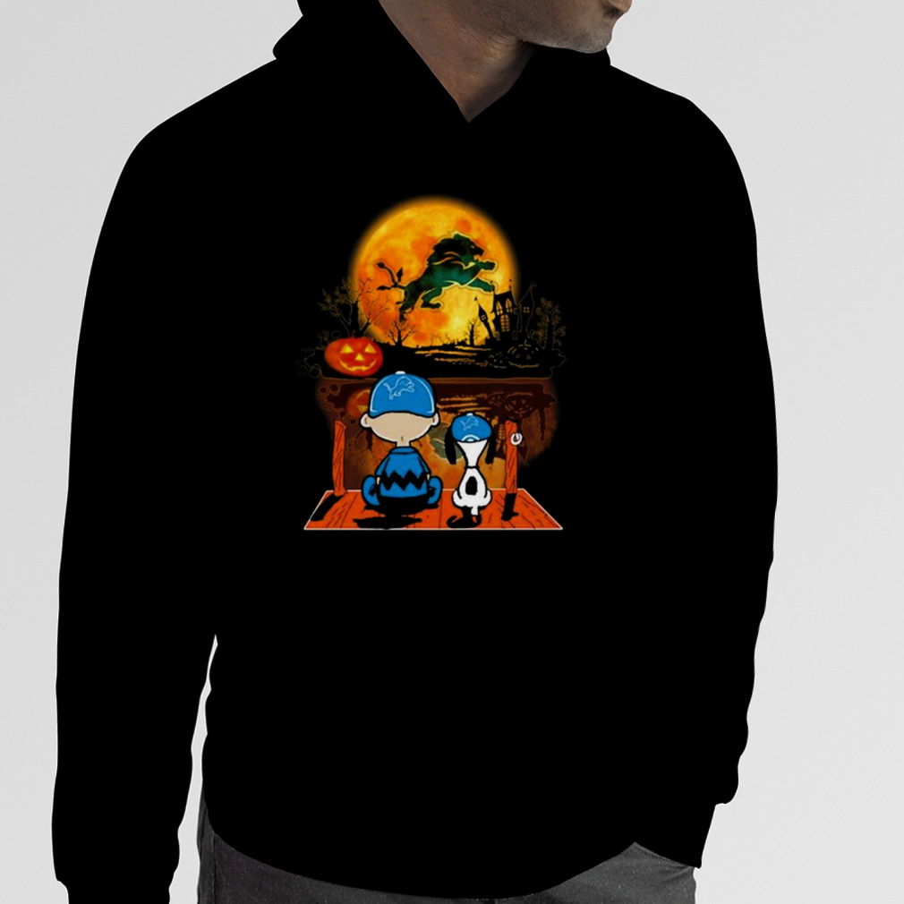 Charlie Brown And Snoopy Dog Watching City Detroit Lions 2022 shirt, hoodie,  sweater, long sleeve and tank top