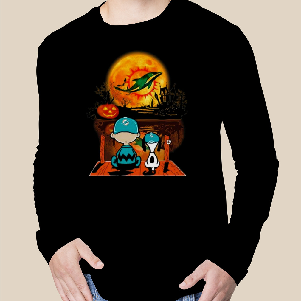 Miami Dolphins Snoopy Charlie Brown And Woodstock Trick Or Treat Halloween  2023 T-shirt,Sweater, Hoodie, And Long Sleeved, Ladies, Tank Top