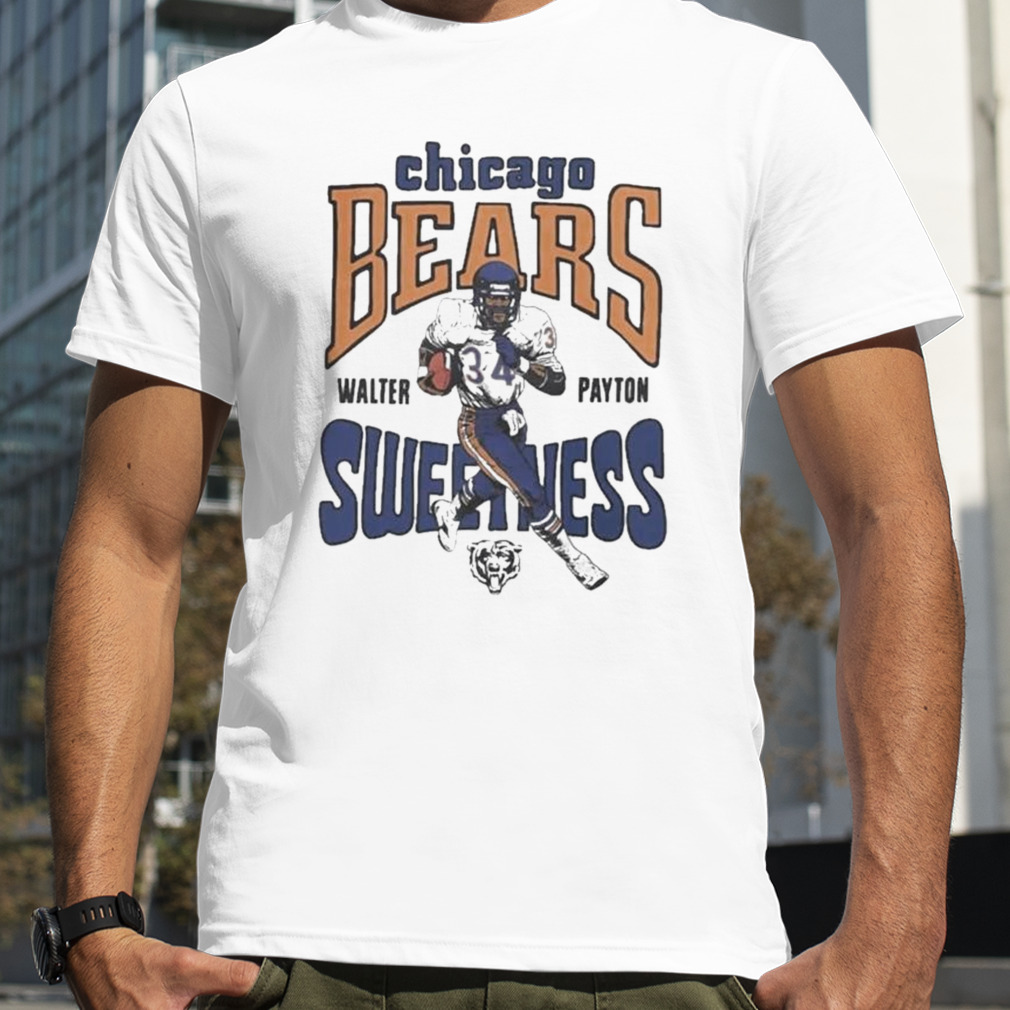 Chicago Bears Walter Payton Homage Ash Retired Player Caricature Tri Blend  T Shirt - Limotees