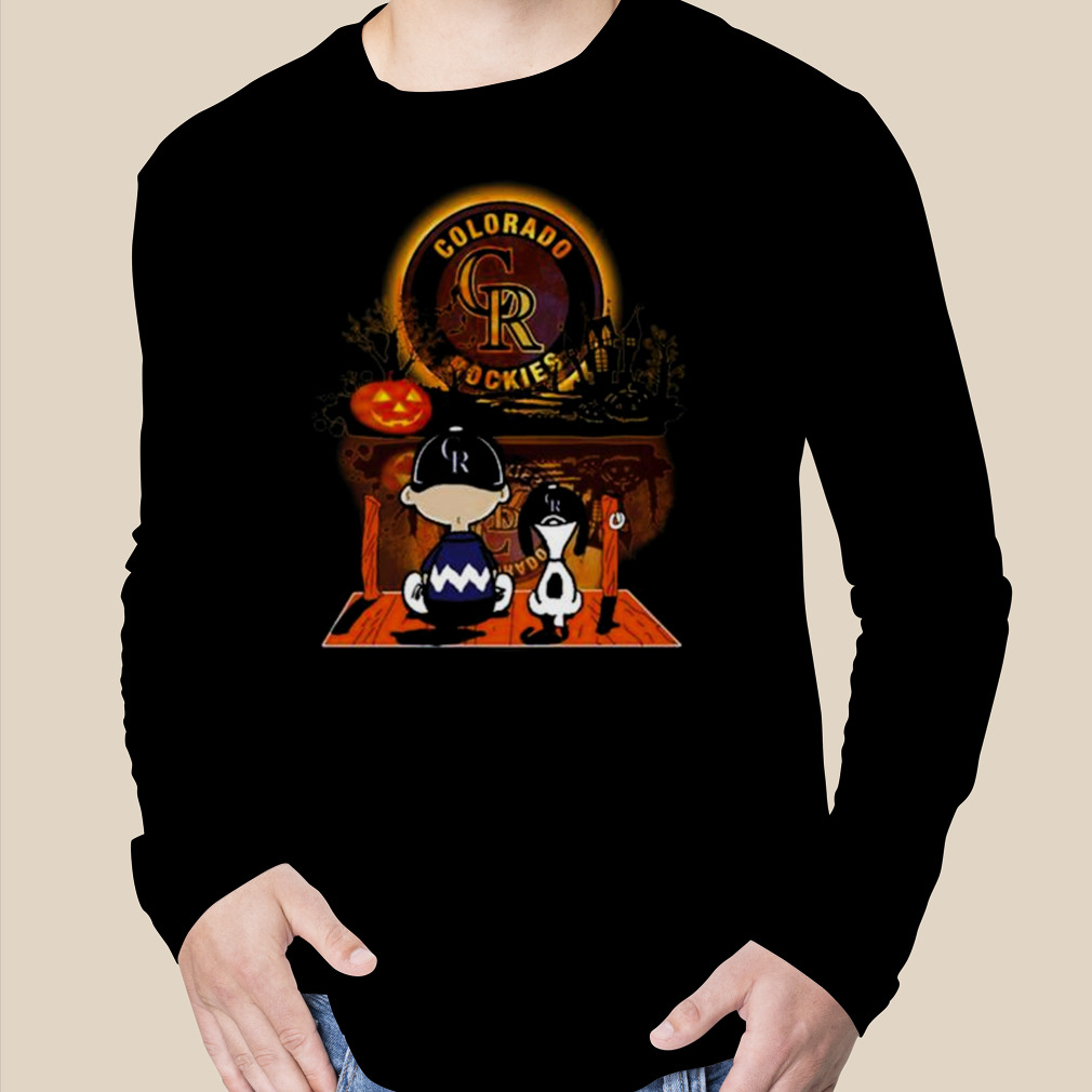 Peanuts Charlie Brown And Snoopy Playing Baseball Colorado Rockies shirt, by Gomtees, Sep, 2023