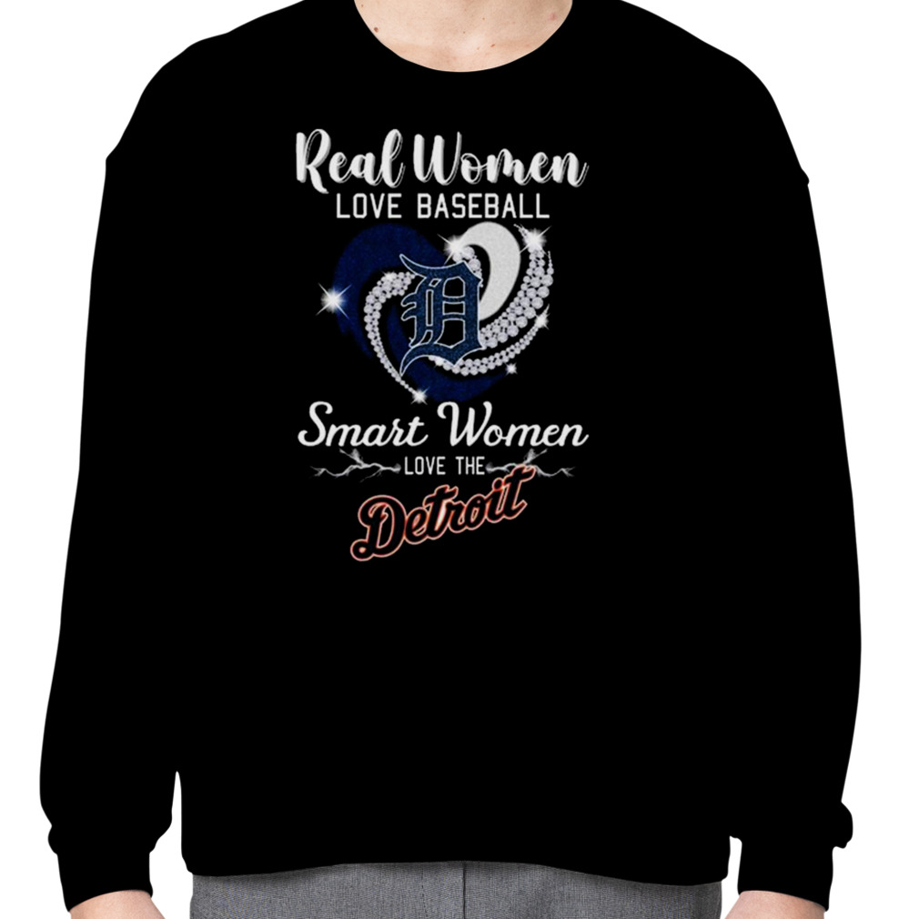 Real Women Love Baseball Smart Women Love Detroit Tigers Diamond