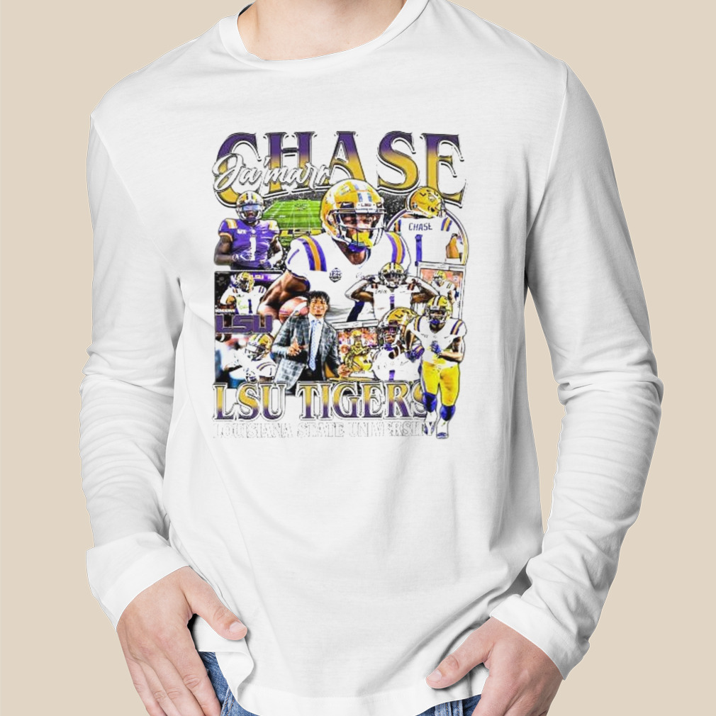 Ja'Marr Chase 1 LSU Tigers Louisiana State University football player  Vintage shirt, hoodie, sweater, long sleeve and tank top