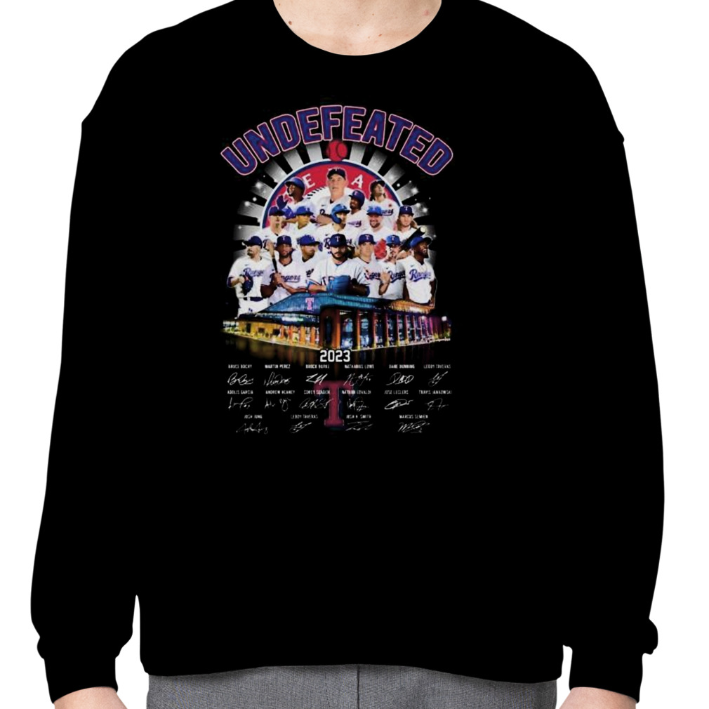 Texas Rangers Undefeated 7-0 In The 2023 Postseason Shirt, hoodie