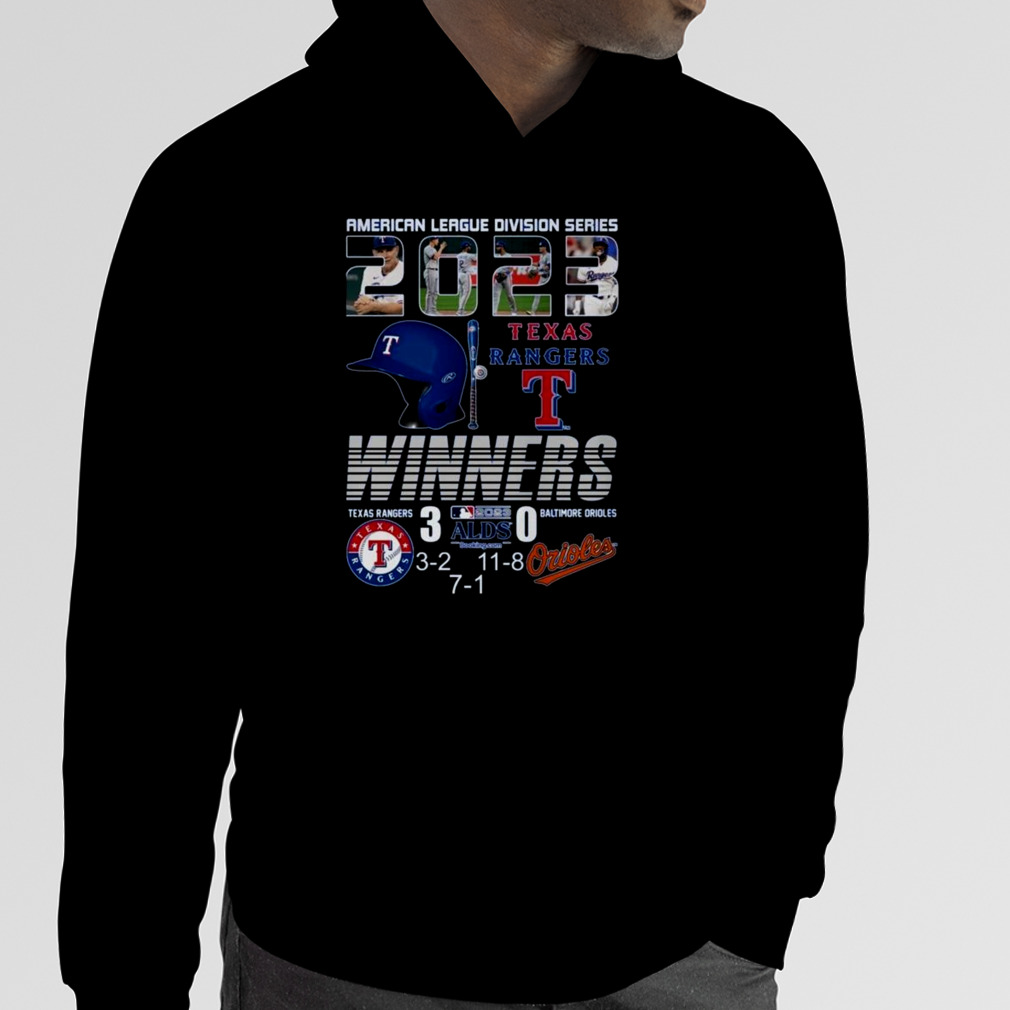 American League Division Series 2023 Texas Rangers Winners 3 – Baltimore  Orioles 0 T-shirt - Shibtee Clothing