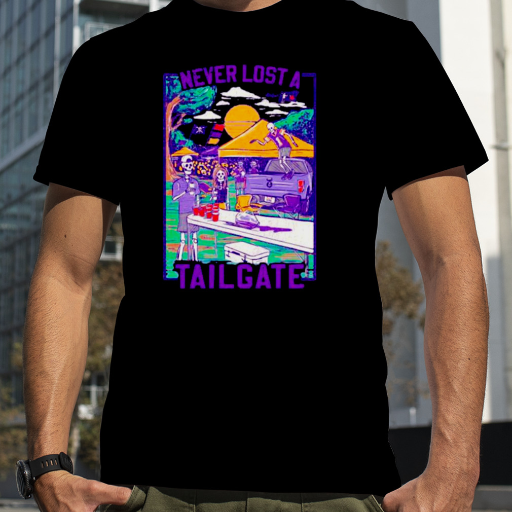 East Carolina Pirates skeleton Never lost a tailgate shirt