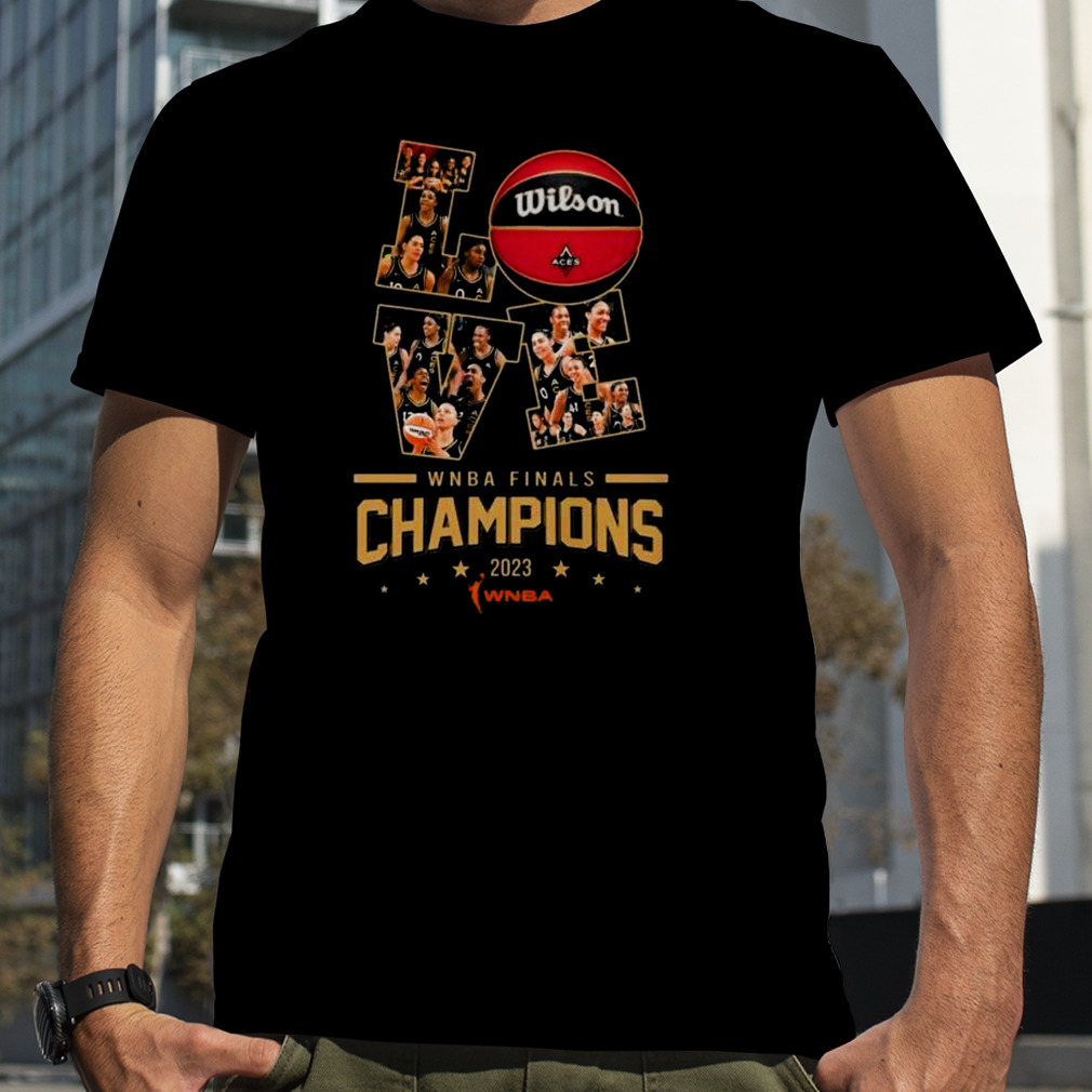 Love Las Vegas Aces Wnba Finals Champions 2023 Two Sided Shirt