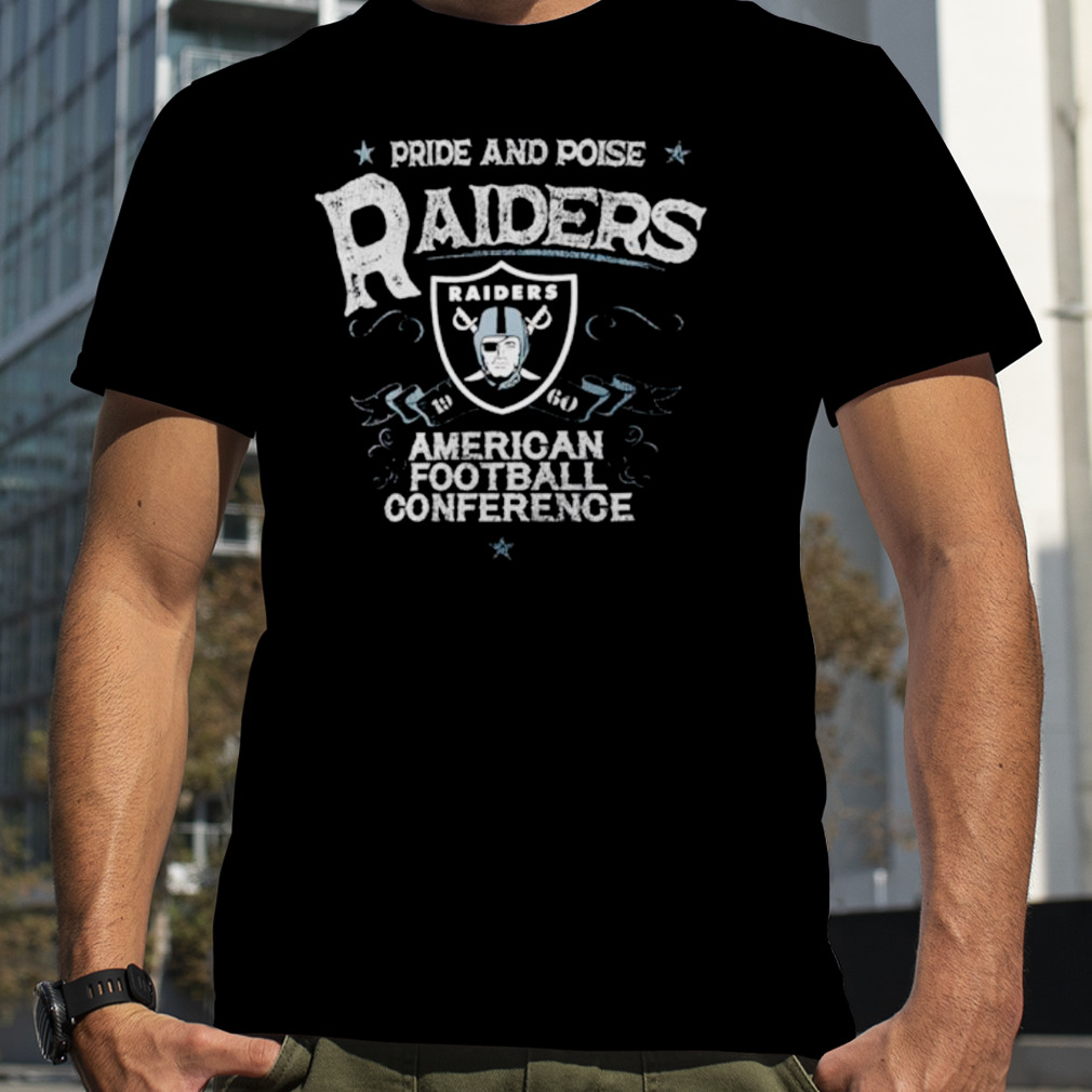Pride and poise Las Vegas Raiders 1960 American football conference shirt