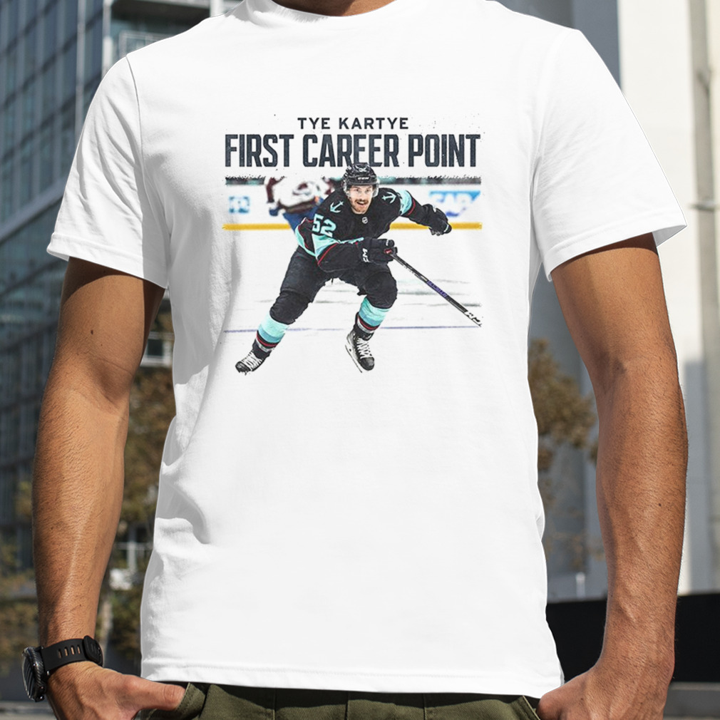 Tye Kartye First Career Point Seattle Kraken T-Shirt