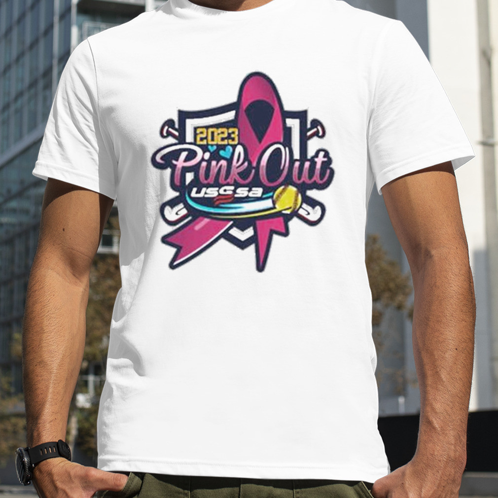 Usssa Texas Fast Pitch Pink Out 2023 Logo New Shirt