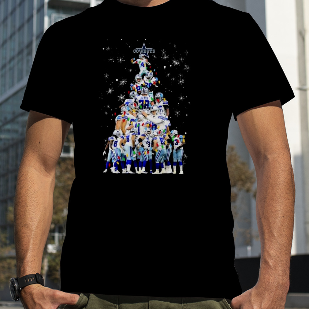 Dallas Cowboys Team Players Christmas Tree 2023 t-shirt