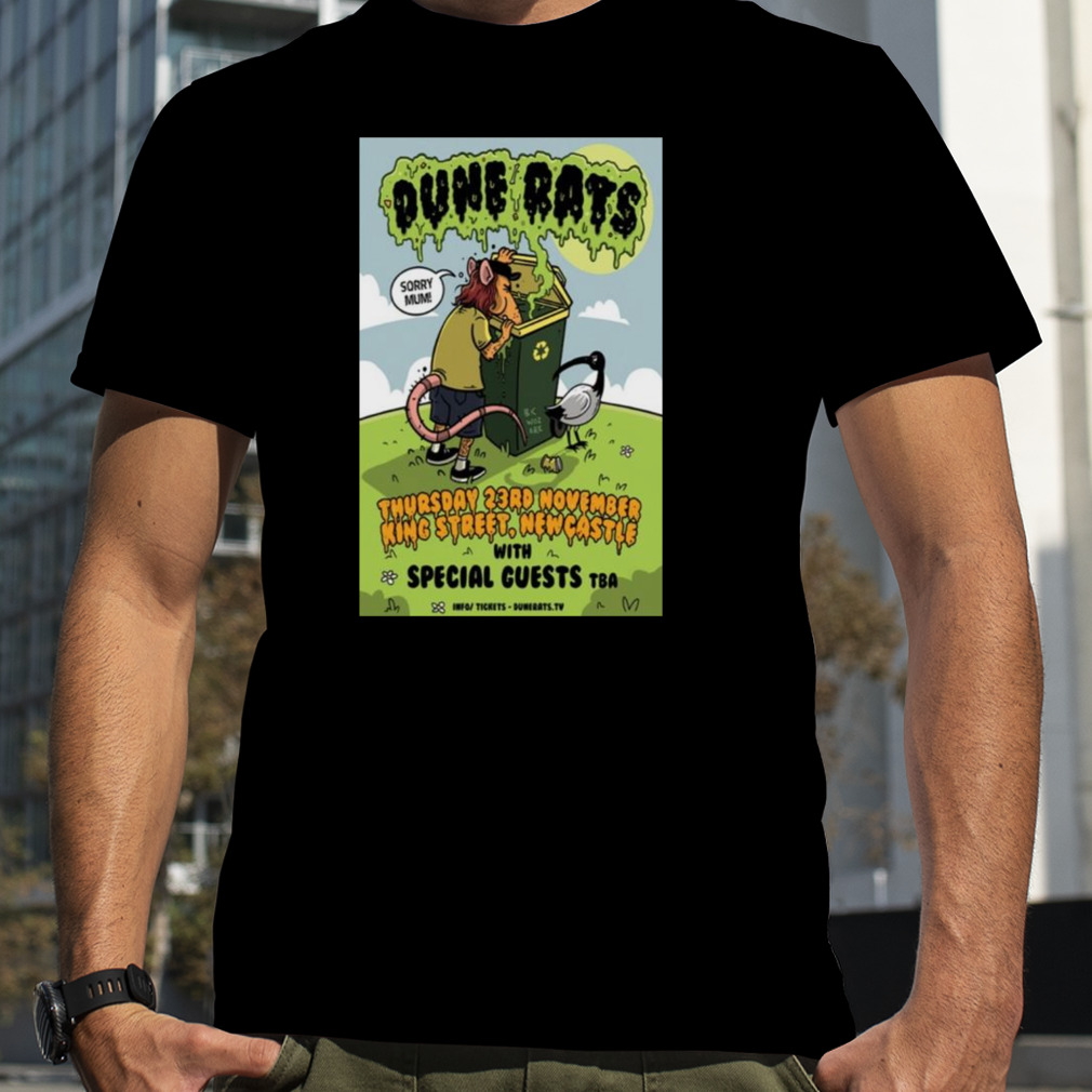 Dune Rats King Street New Castle Event Poster November 23 2023 T-shirt