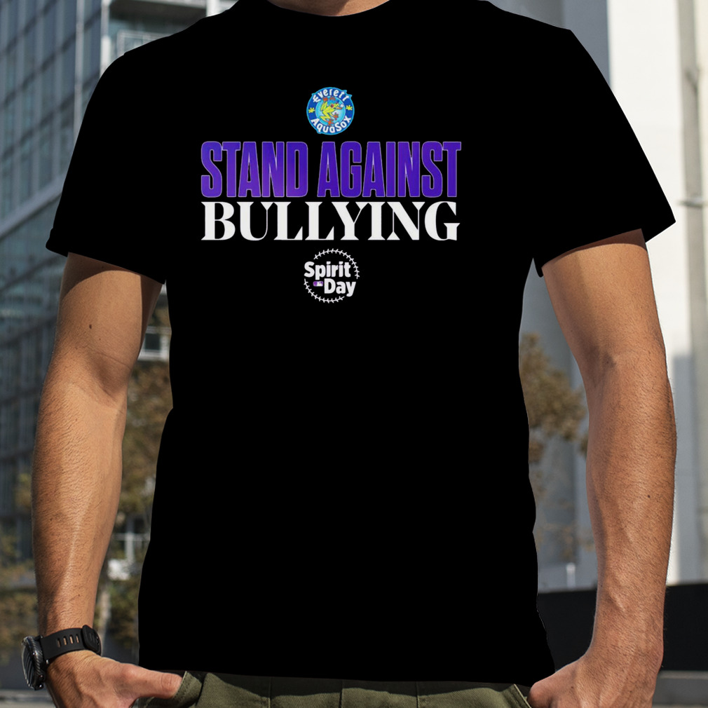 Everett AquaSox Spirit day stand against bullying shirt