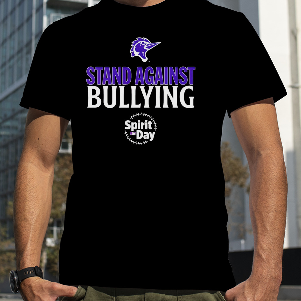 Fayetteville Woodpeckers Spirit day stand against bullying shirt