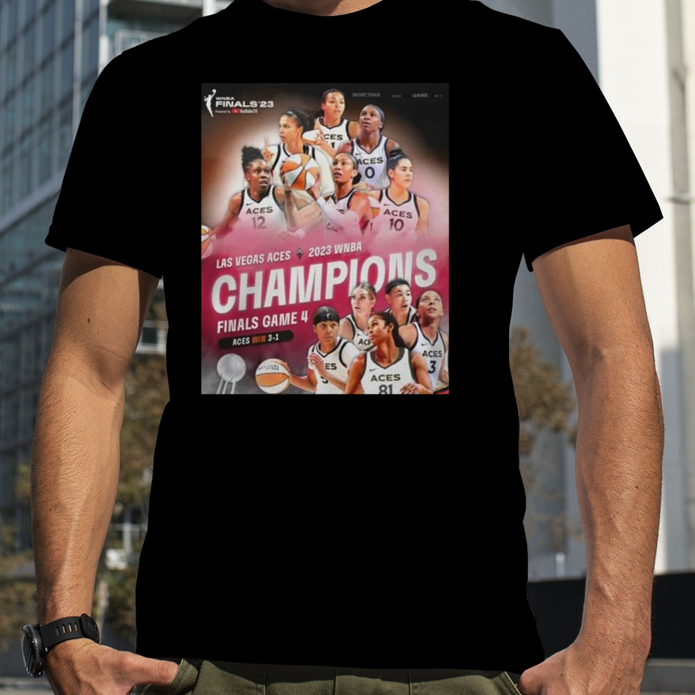 Las Vegas Aces 2023 WNBA Champions Finals Game 4 T-Shirt