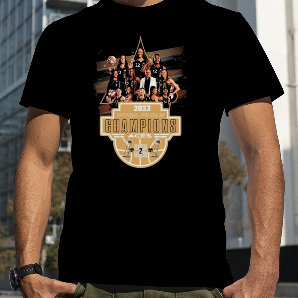 Las Vegas Aces 2023 WNBA Finals Champions Back 2 Back Shirt