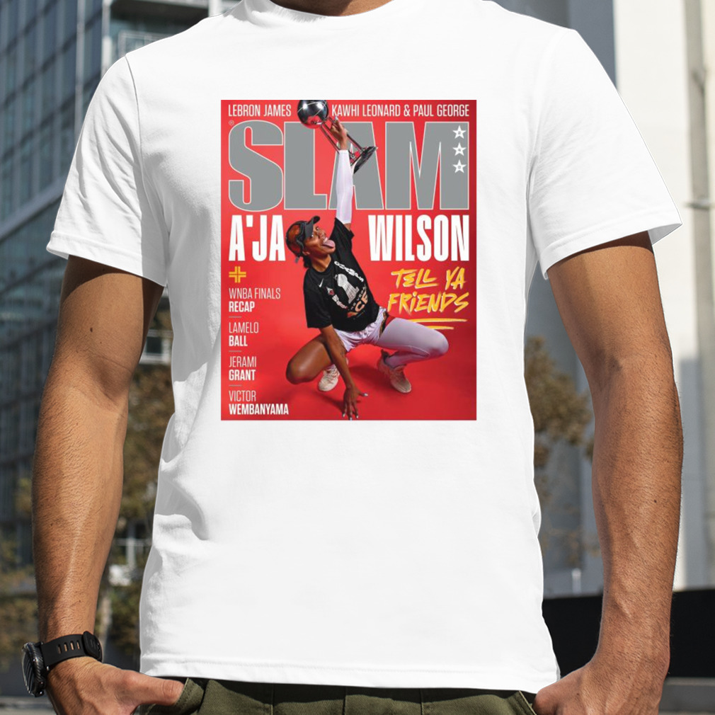 SLAM Cover Tee A’ja Wilson Las Vegas Aces WNBA Finals 2023 Champions Hoodie T-Shirt