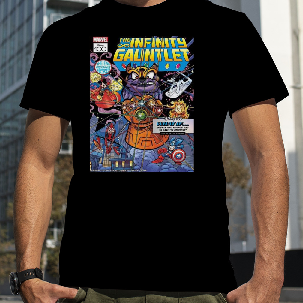 What If Disney100 Infinity Gauntlet Marvel Studios Poster Unisex Hoodie T-Shirt