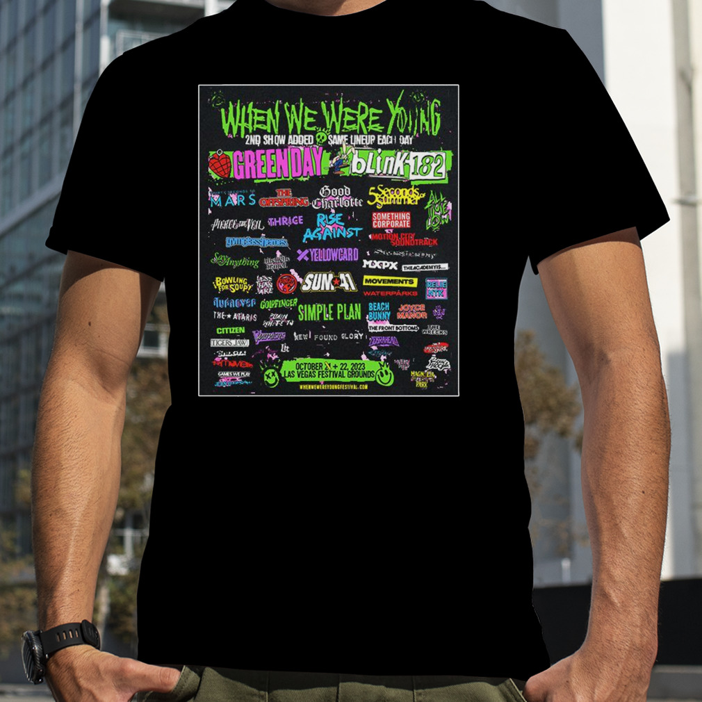 When We Were Young Las Vegas Festival Grounds 2023 Show Line Up Poster Hoodie T-Shirt