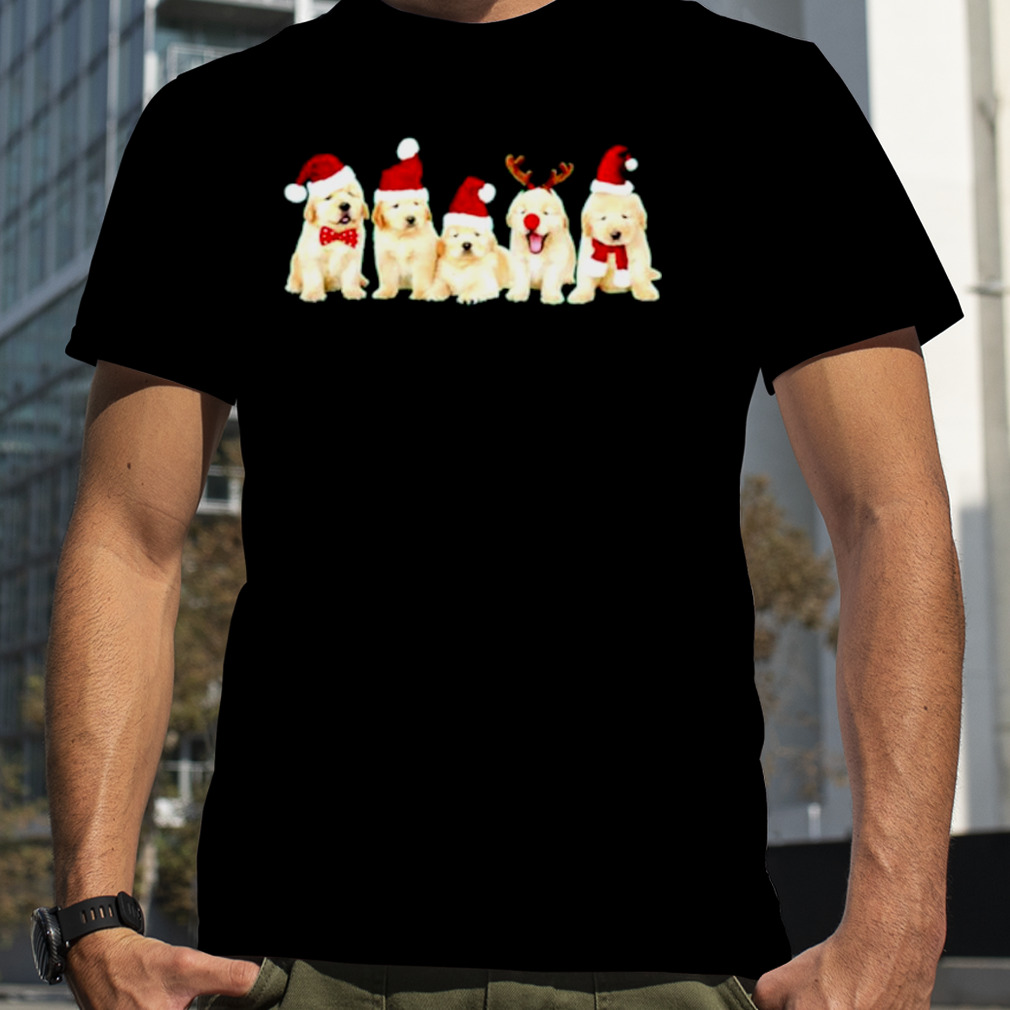 Xmas Golden Retriever Puppies Christmas shirt